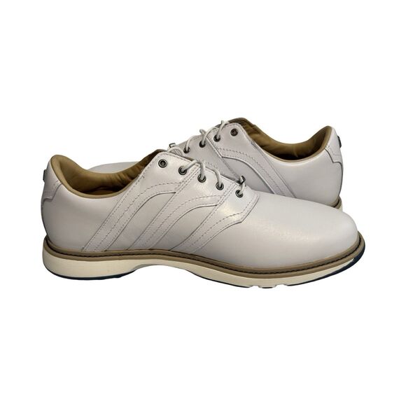 Size 11 Adidas MC Z-Traxion Cloud White Leather Spikeless Mens Golf Shoes IF2713 main image 4